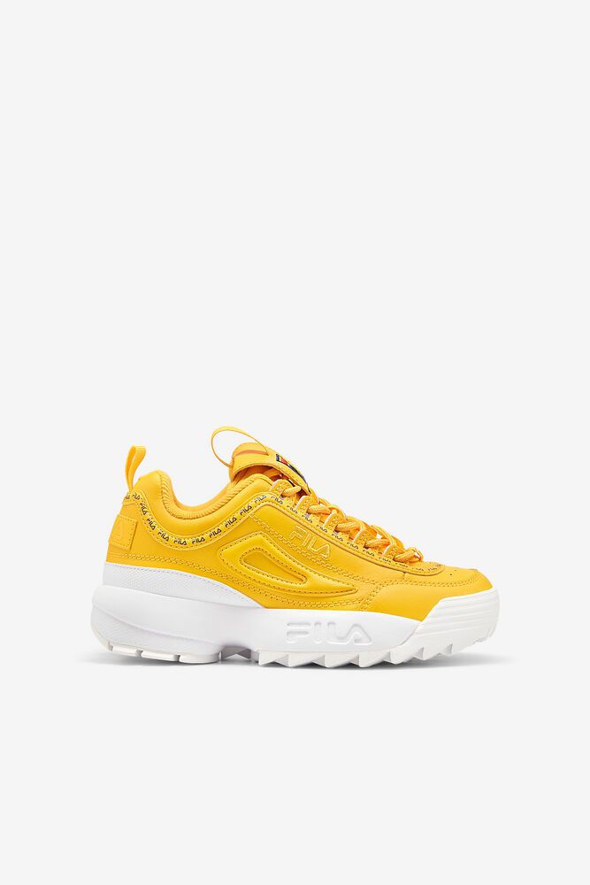 Fila Trainers Kids Yellow Disruptor 2 Repeat - Ireland 18423-WQRH